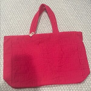 Victoria's Secret Bold Pink Tote Bag